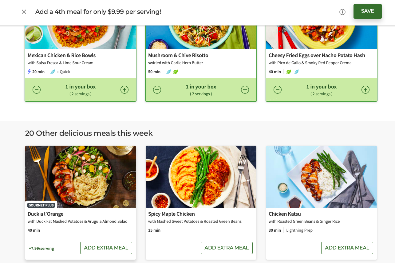 Can I choose how many meals I get? – HelloFresh USA